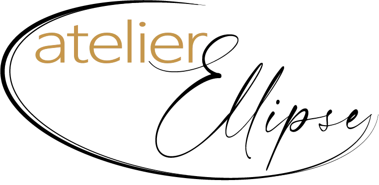 Logo avec le mot 'atelier' et 'ellipse'